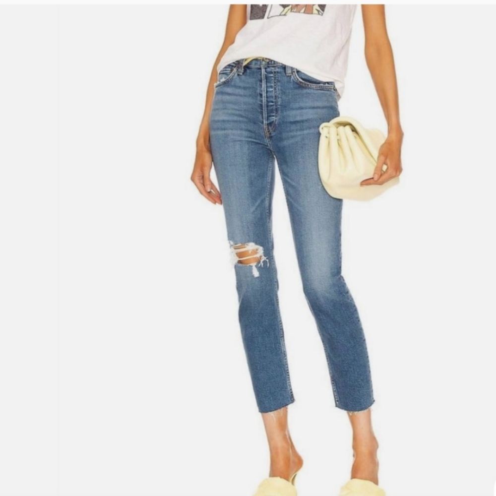 RE/DONE 90s HIGH RISE ANKLE CROP, Size 25, NWT